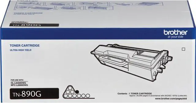 Alt view image 5 of 18 - Brother TN890G TAA-Compliant Ultra High-yield Black Toner Cartridge