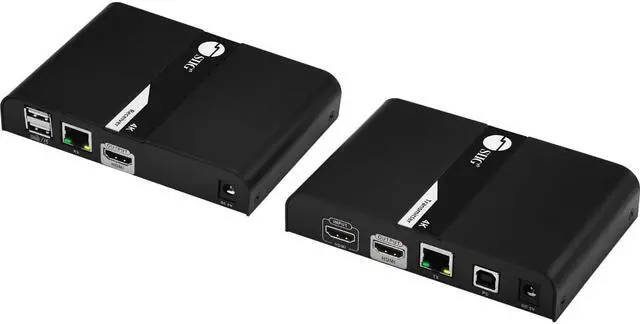 Alt view image 3 of 11 - SIIG HDMI 4K30Hz KVM over Cat 6 Extender Receiver CEH25H11S1
