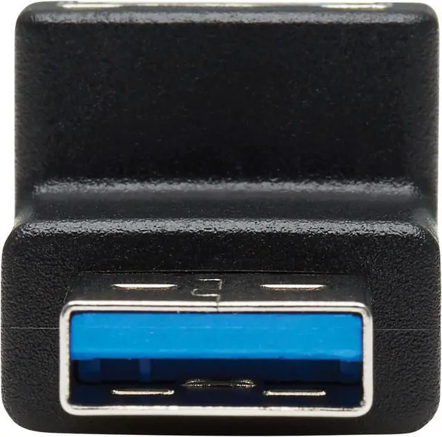 Alt view image 2 of 11 - Tripp Lite USB 3.0 SuperSpeed Adapter - USB-A to USB-A, M/F, Down Angle, Black