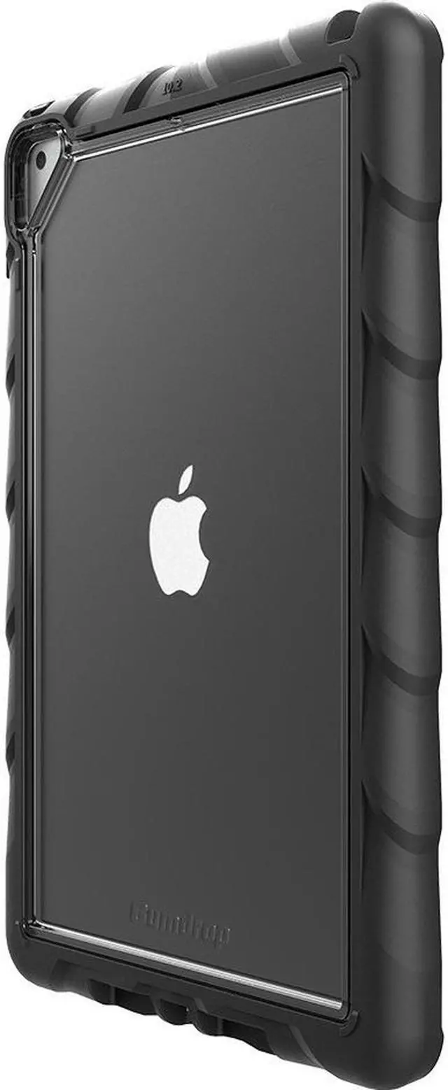 Alt view image 6 of 17 - Gumdrop DropTech Clear for iPad 10.2 Case - For Apple iPad (7th Generation) Tablet - Apple Logo - Clear, Black - Scratch Resistant, Impact Resistant, Drop Resistant, Shock Absorbing, Smudge Resistant,