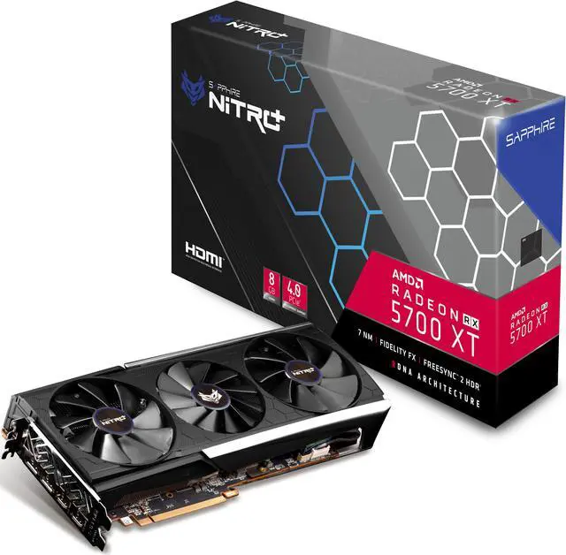 Alt view image 4 of 16 - Sapphire 11293-03-40G NITRO+ AMD Radeon RX 5700 XT 8GB GDDR6 2HDMI/2DisplayPort PCI-Express 4.0 Video Card