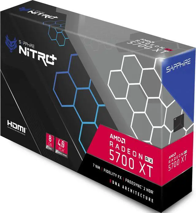Alt view image 6 of 16 - Sapphire 11293-03-40G NITRO+ AMD Radeon RX 5700 XT 8GB GDDR6 2HDMI/2DisplayPort PCI-Express 4.0 Video Card