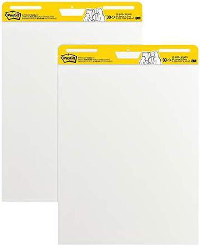 Post-it - Self-Stick Easel Pads, White, 30 Sheets - 4 Pack