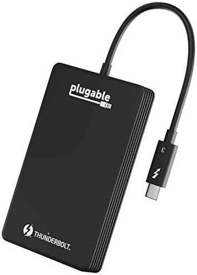 Main image of Plugable 512GB Thunderbolt 3 External SSD NVMe Drive (Up to 2400MBs/1800MBs R/W)
