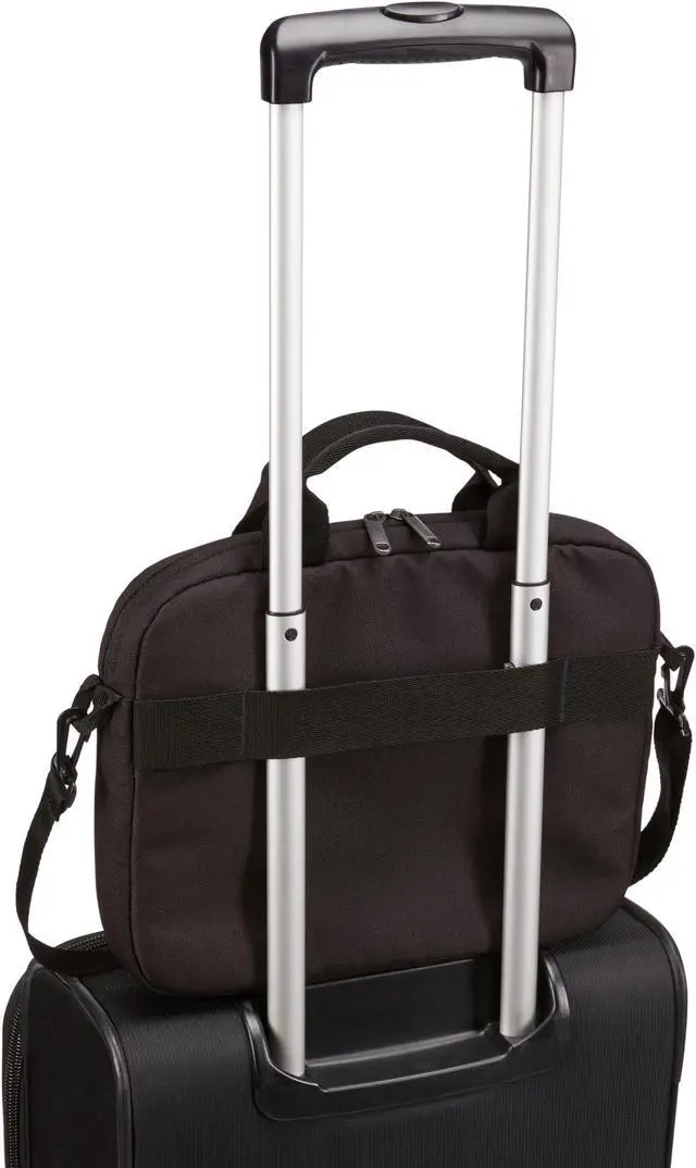Alt view image 5 of 12 - Case Logic Advantage Adva-111 Black Carrying Case (Attaché) For 10" To 12" Notebook - Black