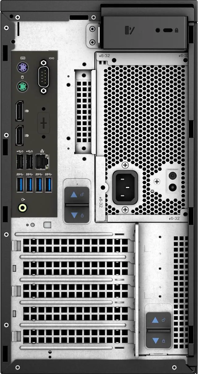 Alt view image 2 of 11 - Dell Precision 3630 Desktop Computer i7-9700 16GB 512GB SSD Radeon Pro WX 3200