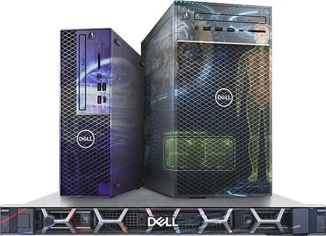 Alt view image 4 of 11 - Dell Precision 3630 Desktop Computer i7-9700 16GB 512GB SSD Radeon Pro WX 3200