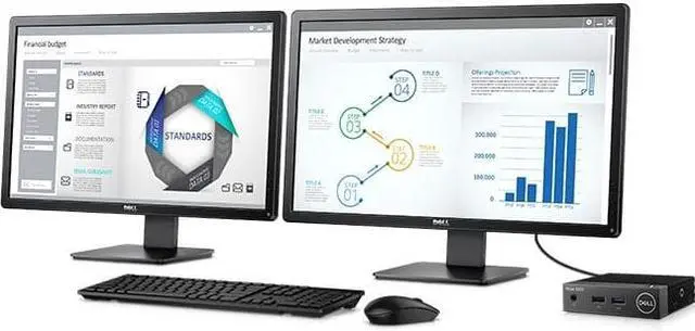 Alt view image 5 of 10 - Dell Wyse 3040 Thin client Computer Atom x5 Z8350 2GB 16GB Wyse Thin OS H0R56