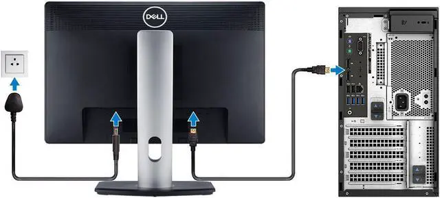 Alt view image 3 of 11 - Dell Precision 3630 Desktop Computer i7-9700 16GB 512GB SSD Radeon Pro WX 3200