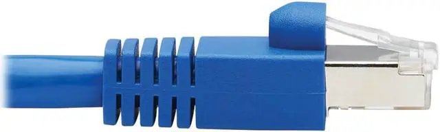 Alt view image 3 of 8 - Tripp Lite Cat6a Keystone Jack Cable Assembly Rj45 M/F 18 In. Blue