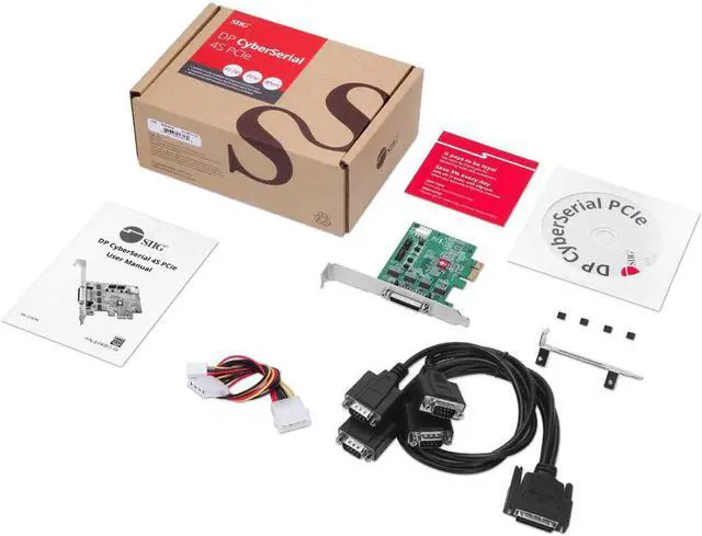 Alt view image 4 of 14 - DP CYBERSERIAL 4S PCIE RS-232