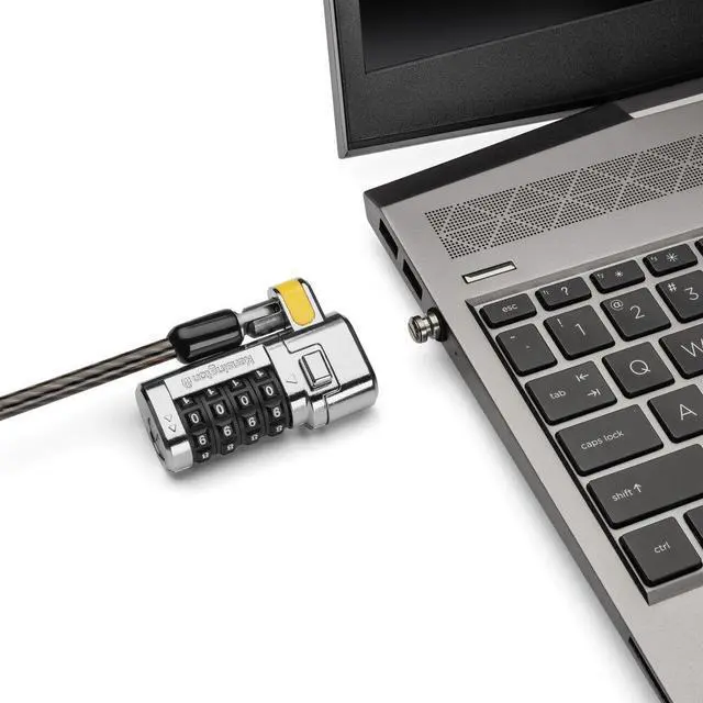 Alt view image 4 of 12 - Kensington Clicksafe Universal Combination Laptop Lock - Master Coded