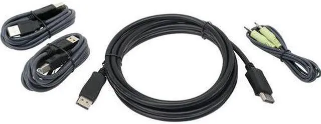 Alt view image 3 of 11 - Iogear 10 Ft. Displayport Usb Kvm Cable Kit With Audio (Taa)