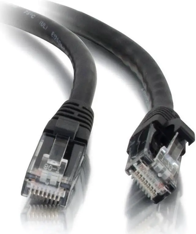 Alt view image 5 of 7 - C2G 00408 Cat5e Cable - Snagless Unshielded Ethernet Network Patch Cable, Black (30 Feet, 9.14 Meters)