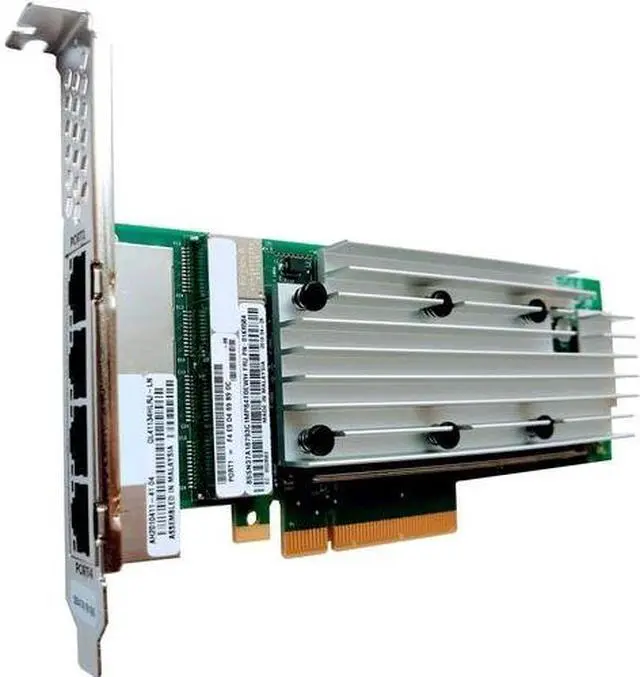 Alt view image 2 of 6 - Lenovo ThinkSystem QLogic QL41134 PCIe 10Gb 4-Port Base-T Ethernet Adapter