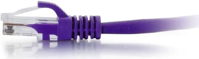 Alt view image 3 of 4 - C2G 50818 2 ft. Cat6a Snagless Unshielded (UTP) Ethernet Network Patch Cable - Purple