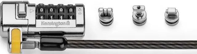 Alt view image 3 of 12 - Kensington Clicksafe Universal Combination Laptop Lock - Master Coded