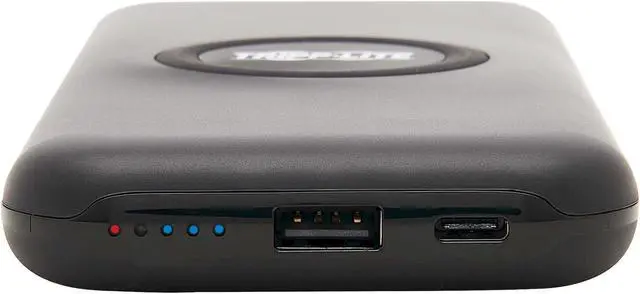 Alt view image 2 of 11 - Tripp Lite UPB-10K0-1U1CQ Power Bank - For USB Device, Smartphone, iPhone, Mobile Device - Lithium Ion (Li-Ion) - 10000 mAh - 3 A - 5 V DC Output - 5 V DC, 9 V DC Input - 2 x - Black