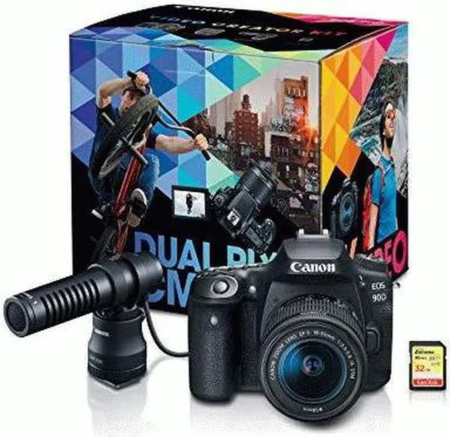 Alt view image 2 of 6 - Canon EOS 90D Video Creator Kit with EF-S 18-55mm f/3.5-5.6 IS STM Lens - 3616C074