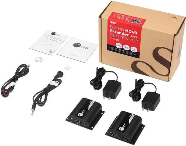 Alt view image 4 of 9 - SIIG Full HD HDMI Extender over Cat5e/6 with IR 164ft CEH26011S1