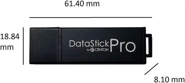 Alt view image 8 of 15 - CENTON DataStick Pro 64GB USB 2.0 Flash Drive DSP64GB-001