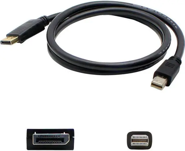 Main image of 5Pk 6Ft Mini-Displayport 1.1 Male To Displayport 1.2 Male Black Cables For Resolution Up To 3840X2160 (4K Uhd)