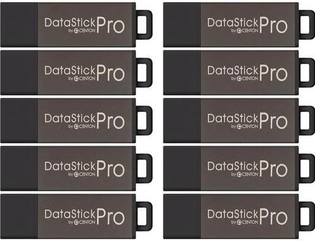 Alt view image 5 of 7 - Centon S1-U2P1-2G100PK Valuepack Usb 2.0 Datastick Pro (Grey) , 2Gb, 100 Pack
