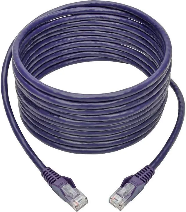 Alt view image 5 of 14 - TRIPP LITE N201-015-PU 15 ft. Cat 6 Purple Snagless Molded UTP Patch Cable (RJ45 M/M)
