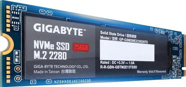 Alt view image 4 of 10 - Gigabyte GP-GSM2NE3256GNTD 256GB Solid State Drive - M.2 2280 Internal - PCI Express NVMe (PCI Express NVMe 3.0 x4) - Desktop PC Device Supported - 1700 MB/s Maximum Read Transfer Rate