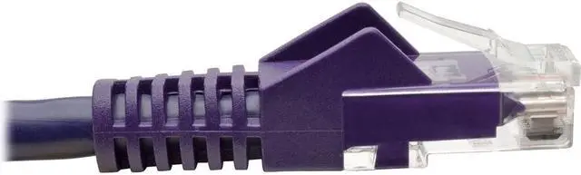Alt view image 4 of 14 - TRIPP LITE N201-015-PU 15 ft. Cat 6 Purple Snagless Molded UTP Patch Cable (RJ45 M/M)