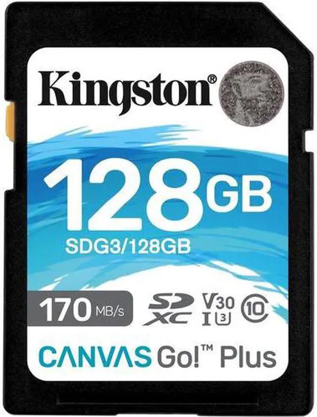 Main image of Kingston Canvas Go! Plus 128 Gb Class 10/Uhs-I (U3) Sdxc