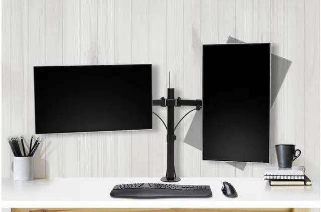Alt view image 4 of 20 - Kensington SmartFit Ergo Dual Extended Monitor Arm - Mounting kit - for 2 monitors (adjustable arm) - metal - black - sc
