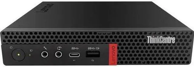 Main image of Lenovo ThinkCentre M720q 10T700CNUS Desktop Computer - Core i5 i5-9400T - 8 GB RAM - 256 GB SSD - Tiny - Black - Windows 10 Pro 64-bit - Intel UHD Graphics 630 - English Keyboard - Wireless LAN - Blue