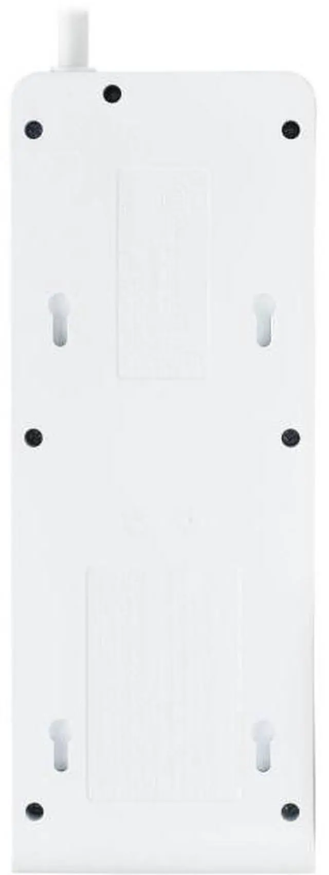 Alt view image 2 of 15 - Tripp Lite 15ft 6-Outlet 4 USB Surge Protector Power Strip White TLP64USBRA15