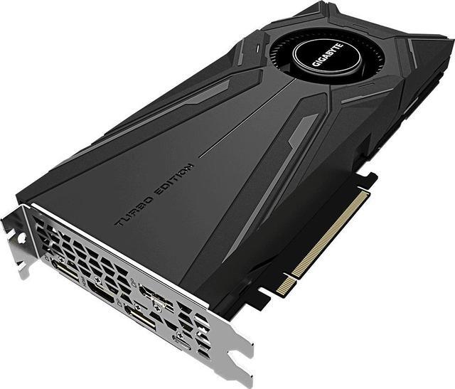 Alt view image 5 of 17 - GIGABYTE NVIDIA GeForce RTX 2080 TI TURBO OC 11GB (Rev. 2.0) GDDR6 HDMI/3DisplayPort/USB Type-C PCI-Express Video Card