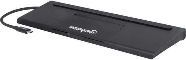 Alt view image 5 of 20 - Manhattan Usb-C 11-In-1 Triple-Monitor Docking Station With Mst