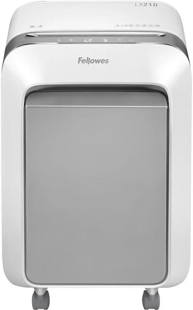 Alt view image 3 of 20 - Fellowes - 5015301 - Fellowes Powershred LX210 Micro-Cut Shredder (White) - Micro Cut - 16 Per Pass - for shredding