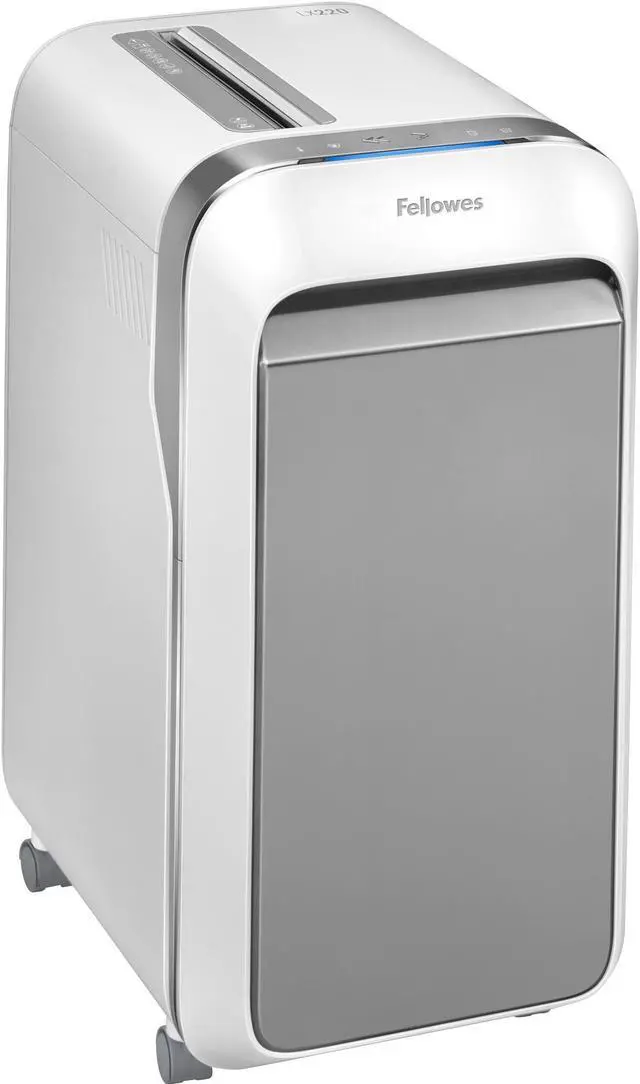 Alt view image 5 of 20 - Fellowes - 5015501 - Fellowes Powershred LX220 Micro-Cut Shredder (White) - Micro Cut - 20 Per Pass - for shredding