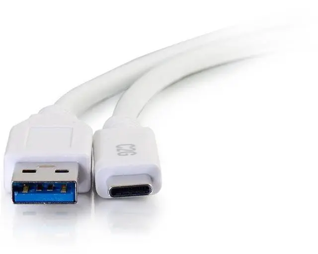 Alt view image 2 of 8 - C2G 28835 C2G 3FT USB 3.0 USB TYPE C TO USB A USB CABLE WHITE M/M