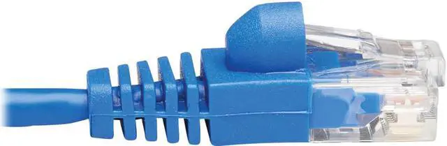 Alt view image 2 of 18 - Tripp Lite Cat6a 10G Snagless Molded Slim Utp Network Patch Cable (M/M) Blue 10 Ft.