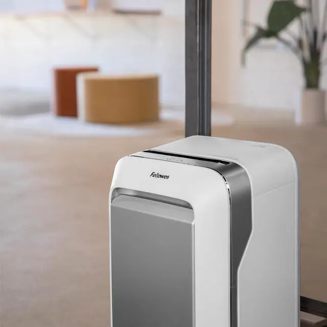 Alt view image 6 of 20 - Fellowes - 5015301 - Fellowes Powershred LX210 Micro-Cut Shredder (White) - Micro Cut - 16 Per Pass - for shredding