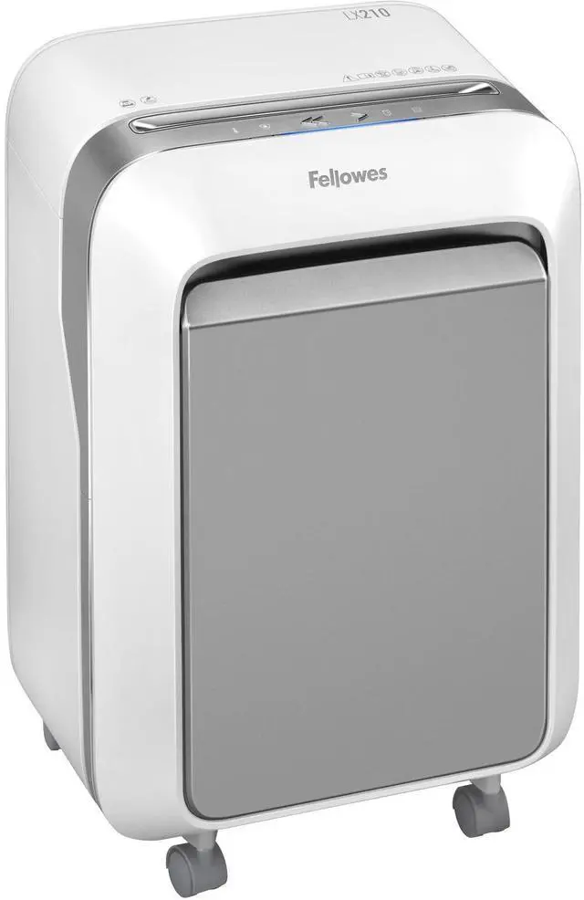 Alt view image 8 of 20 - Fellowes - 5015301 - Fellowes Powershred LX210 Micro-Cut Shredder (White) - Micro Cut - 16 Per Pass - for shredding