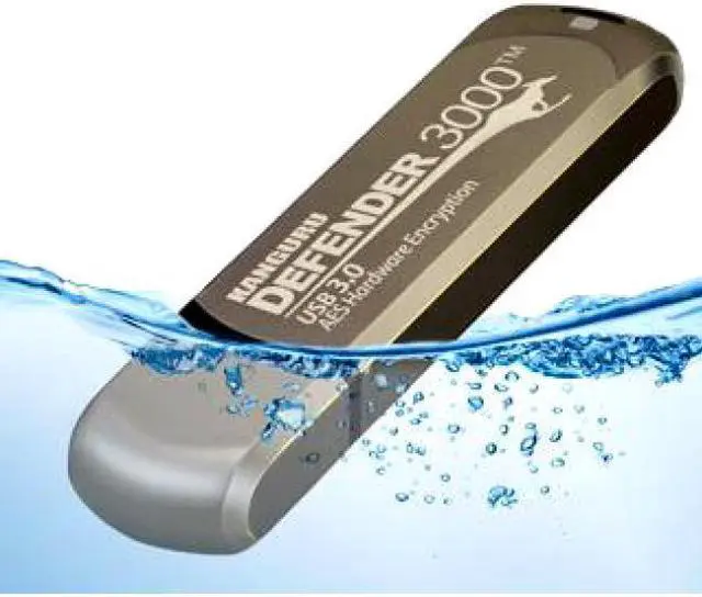 Alt view image 2 of 10 - Kanguru - KDF3000-256G - Kanguru 256GB Defender 3000 Flash Drive - 256 GB - 3 Year Warranty - TAA Compliant