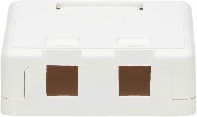 Alt view image 5 of 13 - Tripp Lite Surface-Mount Box For Keystone Jacks - 2 Ports White