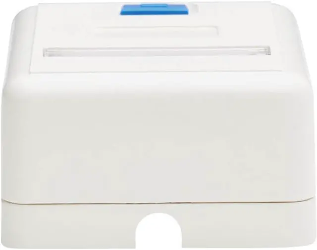 Alt view image 5 of 19 - Tripp Lite Surface-Mount Box for Keystone Jack 1 Port White N082001WH