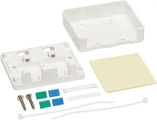 Alt view image 6 of 13 - Tripp Lite Surface-Mount Box For Keystone Jacks - 2 Ports White