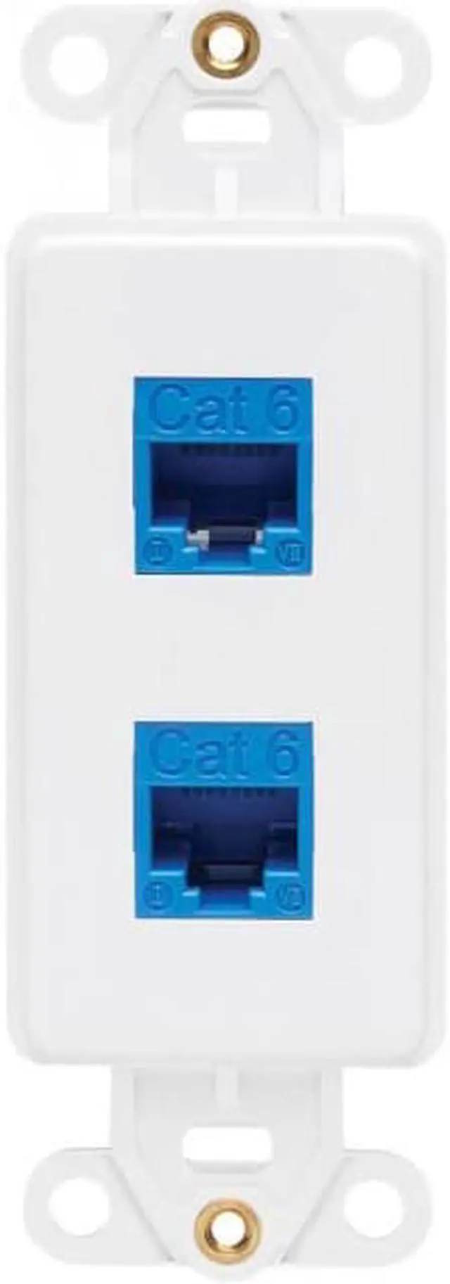 Alt view image 5 of 15 - Tripp Lite Center Plate Insert Decora Style - Vertical 2 Ports