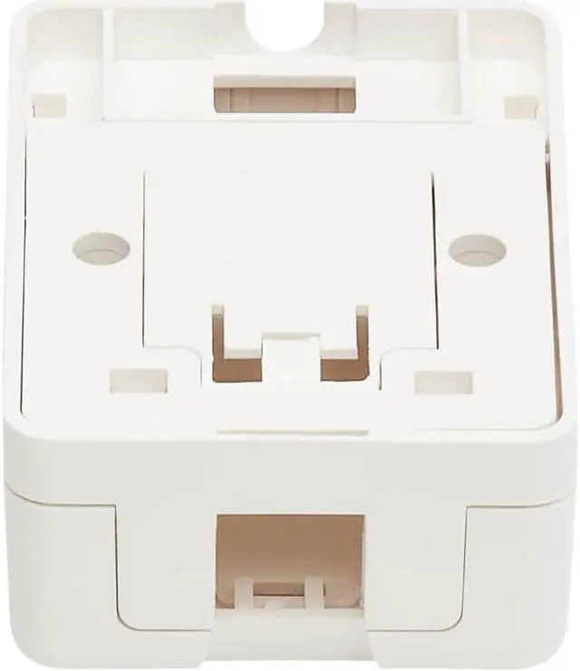 Alt view image 3 of 19 - Tripp Lite Surface-Mount Box for Keystone Jack 1 Port White N082001WH