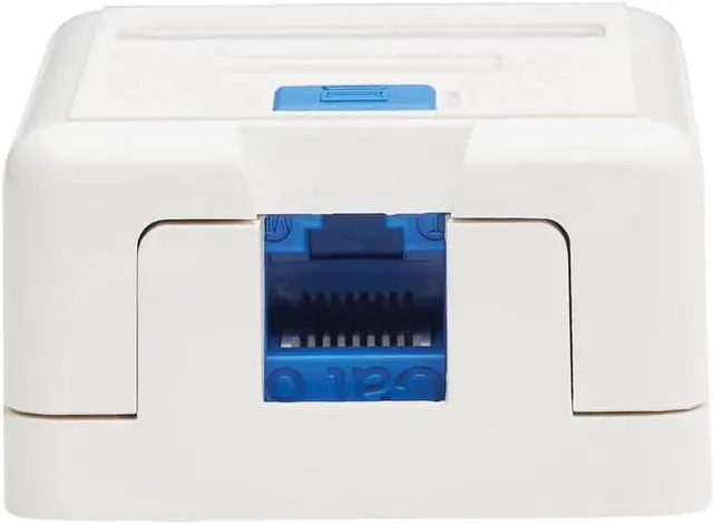 Alt view image 4 of 19 - Tripp Lite Surface-Mount Box for Keystone Jack 1 Port White N082001WH