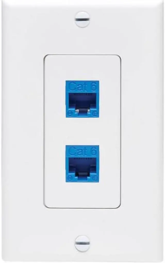 Alt view image 2 of 15 - Tripp Lite Center Plate Insert Decora Style - Vertical 2 Ports
